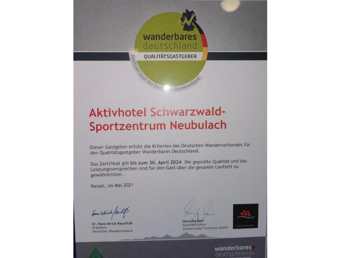 Schwarzwald Sportzentrum Neubulach Exterior foto